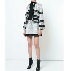 ALEXIS FEDERIKA TWEED BOUCLE LONG SLEEVE JACKET BLAZER